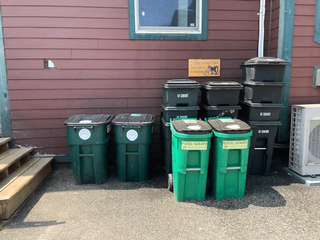 spent grain bins at lake placid pub